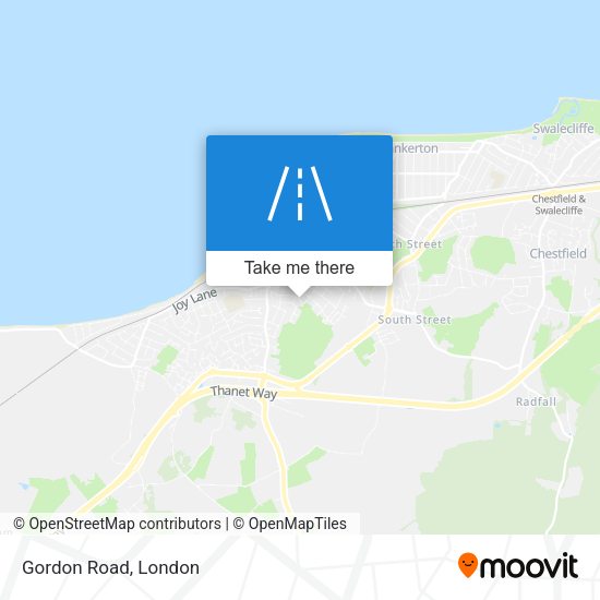 Gordon Road map