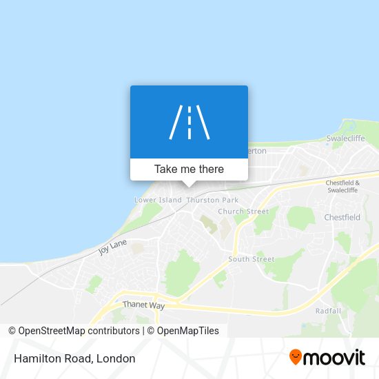 Hamilton Road map