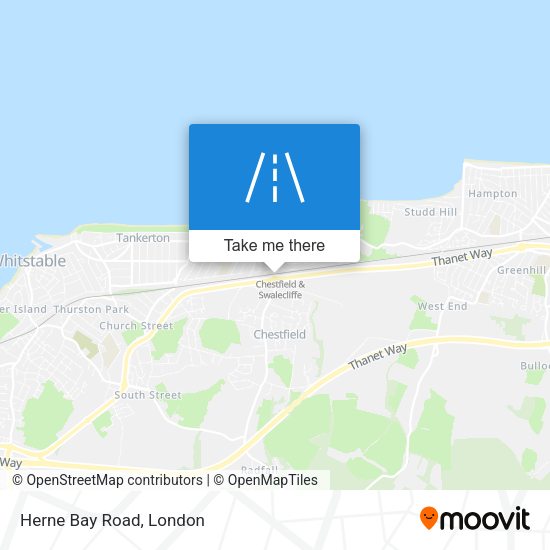 Herne Bay Road map