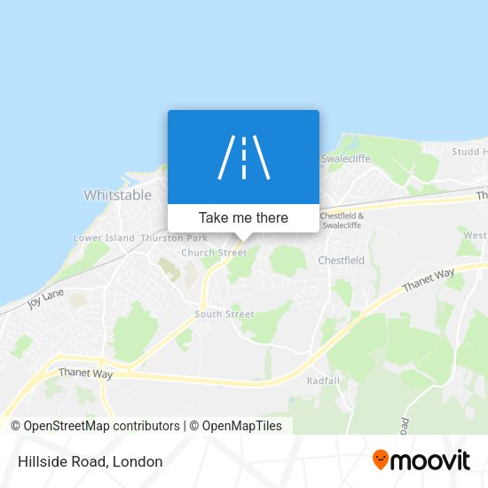 Hillside Road map