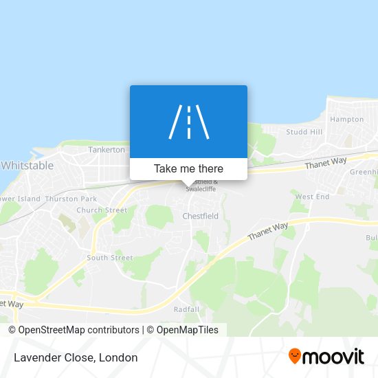 Lavender Close map