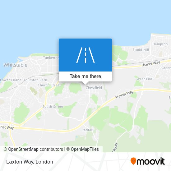 Laxton Way map