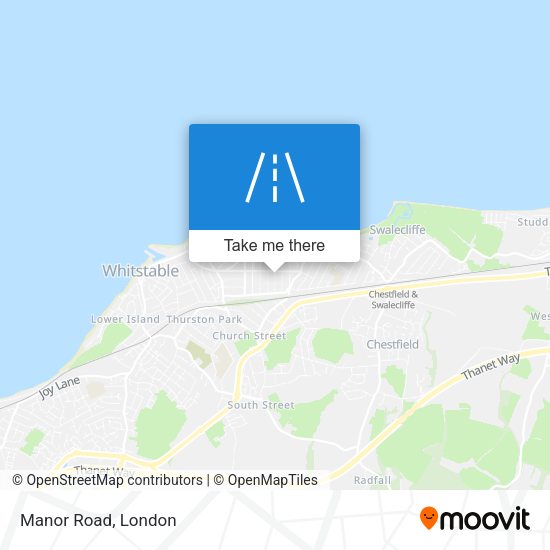 Manor Road map