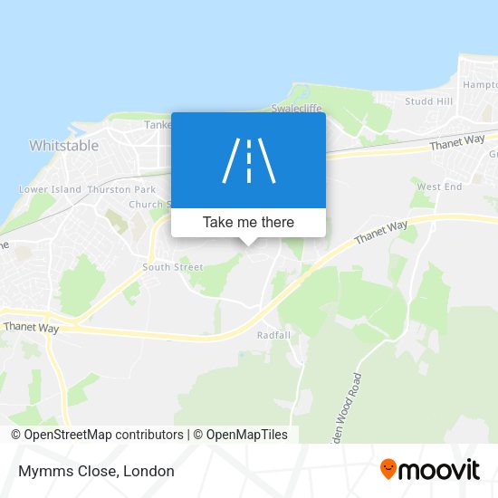 Mymms Close map
