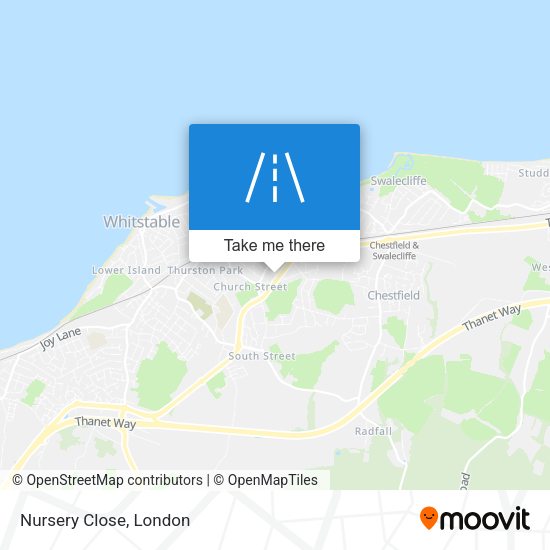 Nursery Close map