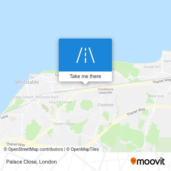 Palace Close map