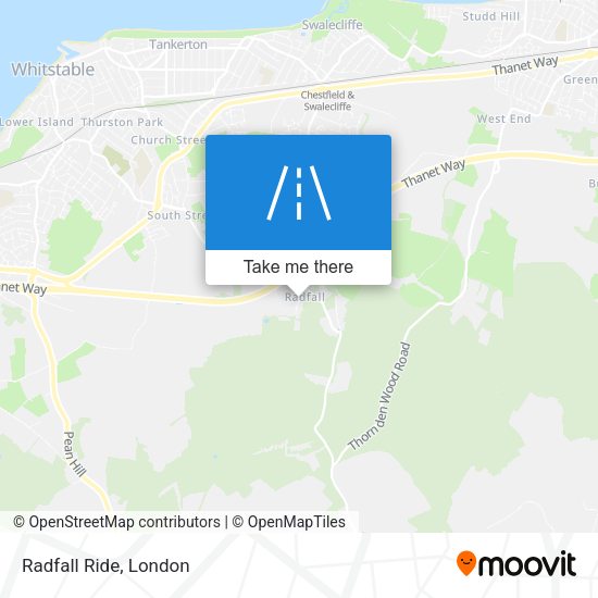 Radfall Ride map