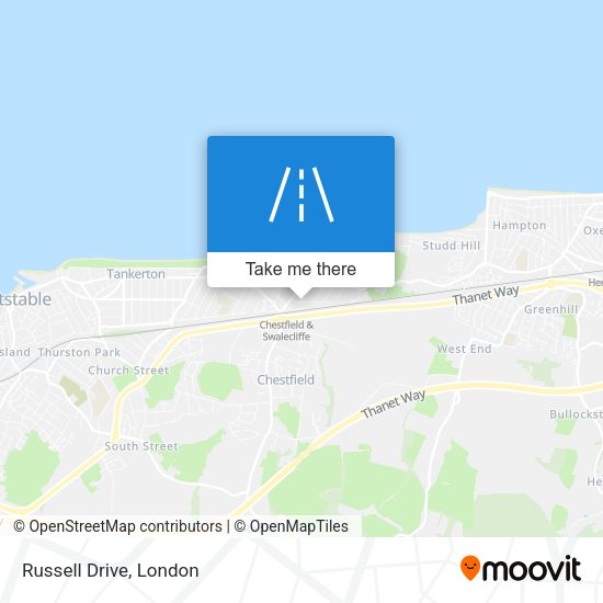 Russell Drive map