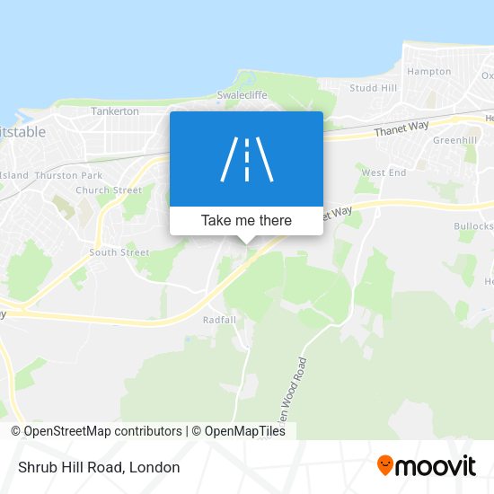 Shrub Hill Road map