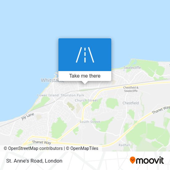 St. Anne's Road map