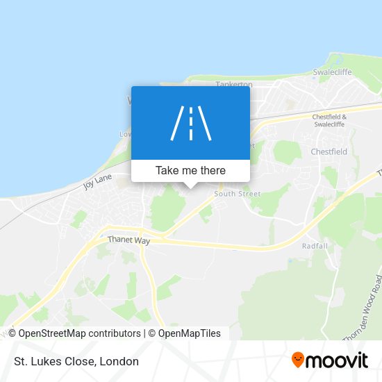St. Lukes Close map