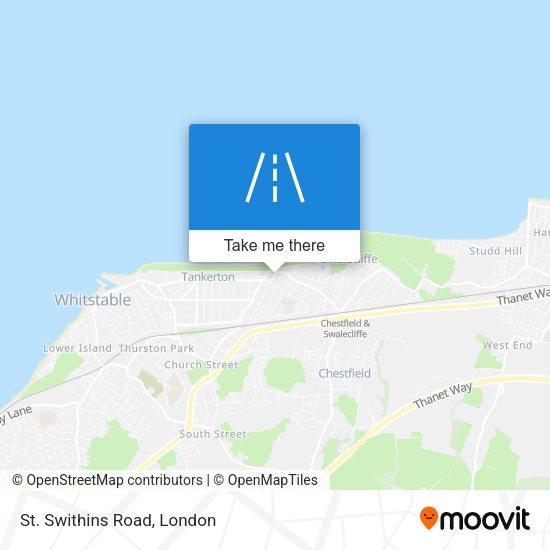 St. Swithins Road map