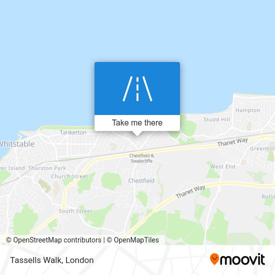 Tassells Walk map