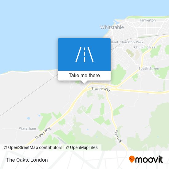 The Oaks map