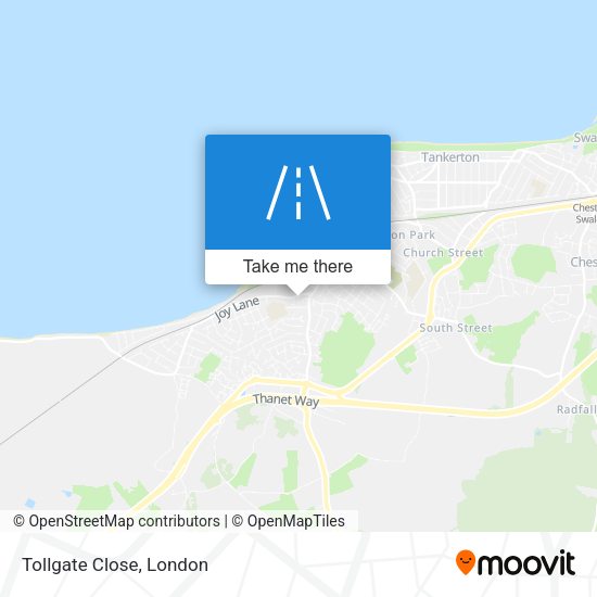 Tollgate Close map