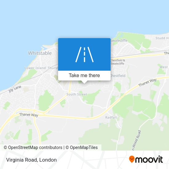 Virginia Road map