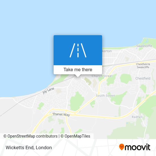 Wicketts End map