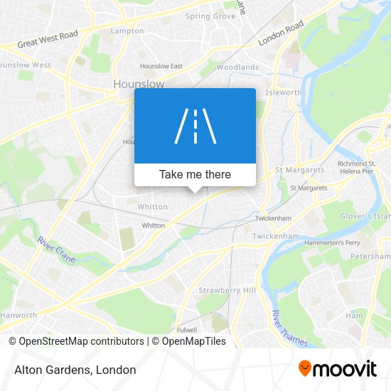 Alton Gardens map