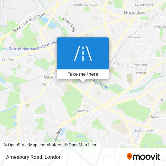 Amesbury Road map