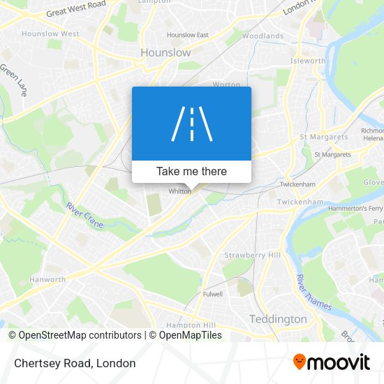 Chertsey Road map
