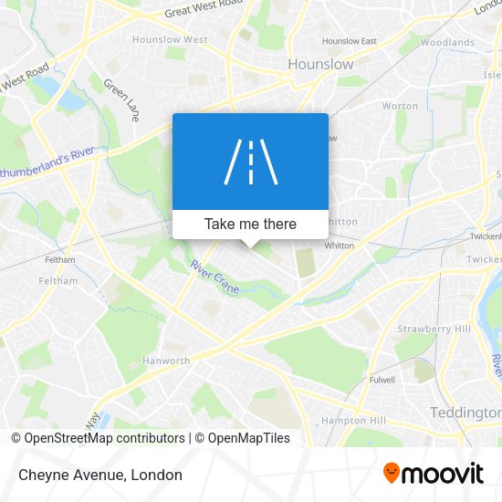 Cheyne Avenue map