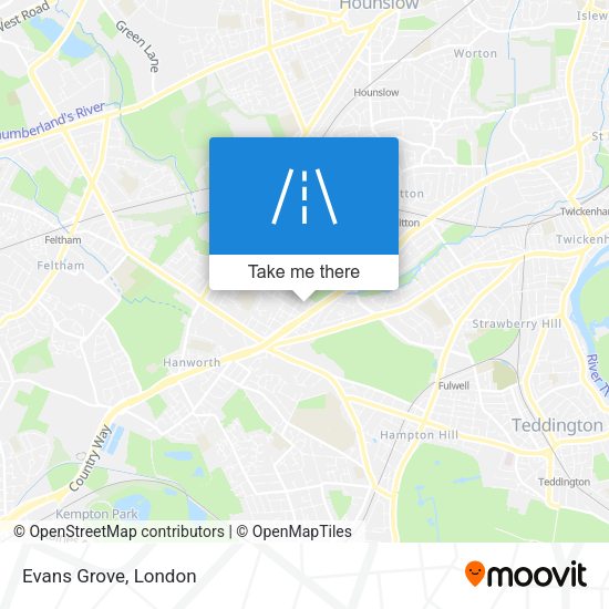 Evans Grove map