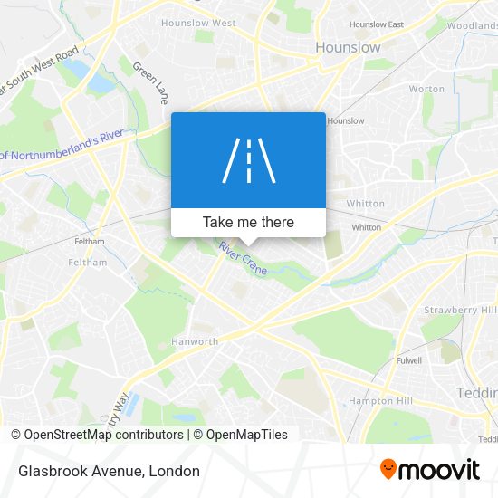 Glasbrook Avenue map