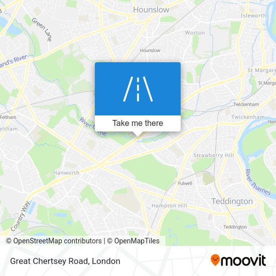 Great Chertsey Road map