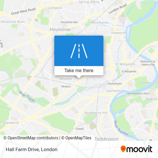 Hall Farm Drive map