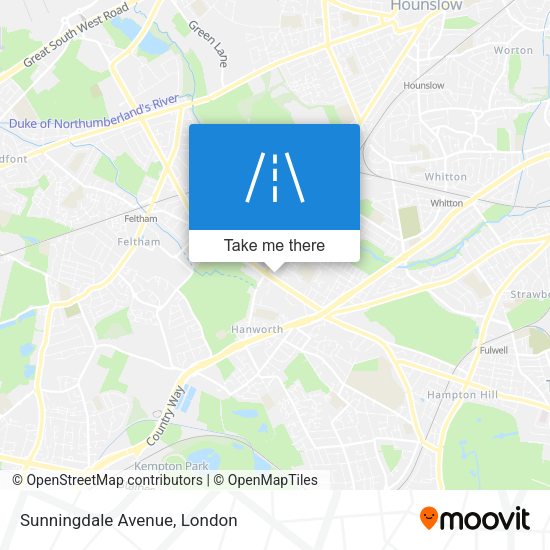 Sunningdale Avenue map