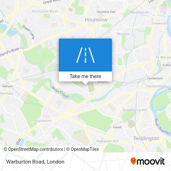 Warburton Road map
