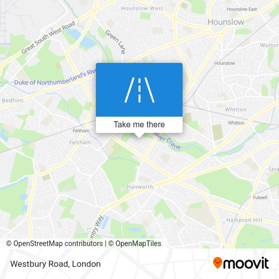 Westbury Road map