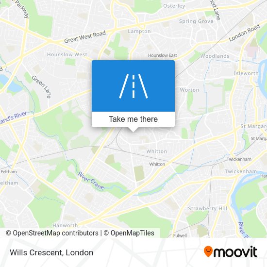 Wills Crescent map