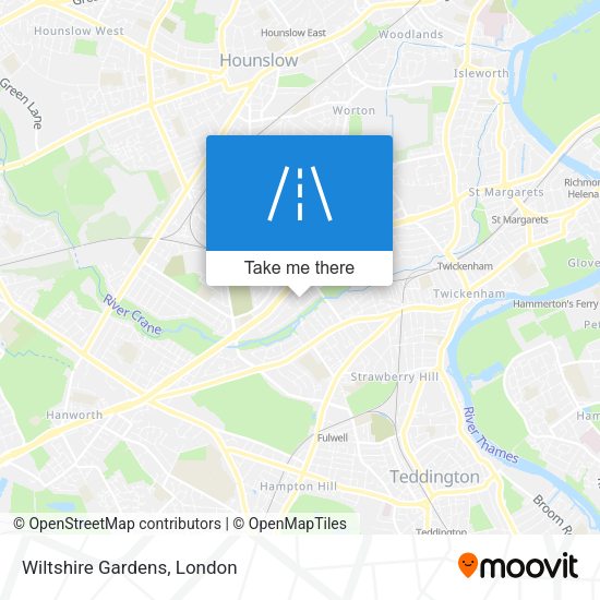 Wiltshire Gardens map
