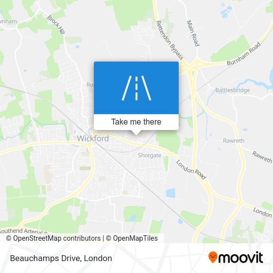 Beauchamps Drive map