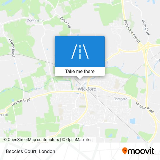 Beccles Court map