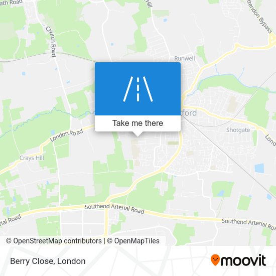 Berry Close map