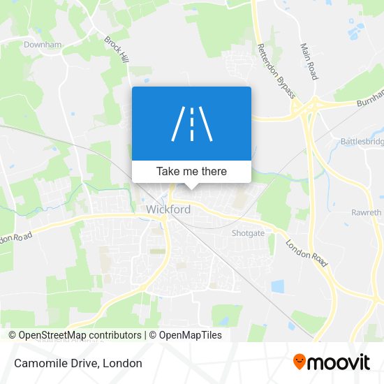 Camomile Drive map