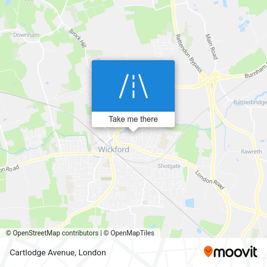 Cartlodge Avenue map