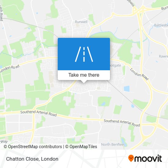 Chatton Close map