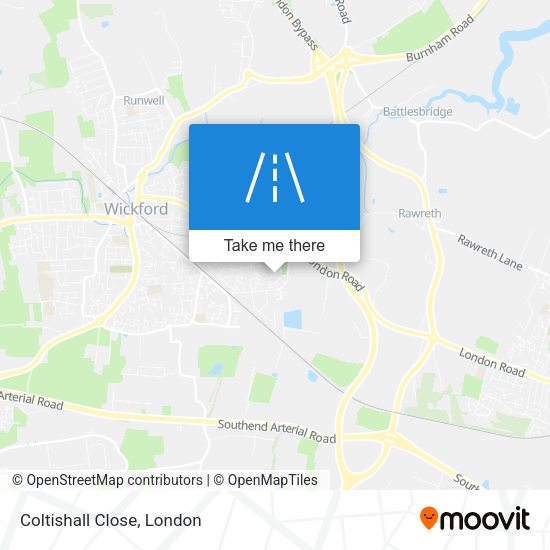 Coltishall Close map