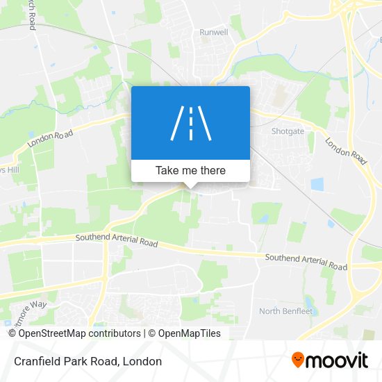 Cranfield Park Road map