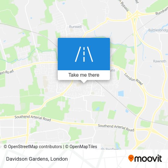 Davidson Gardens map