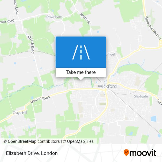 Elizabeth Drive map