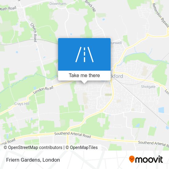 Friern Gardens map