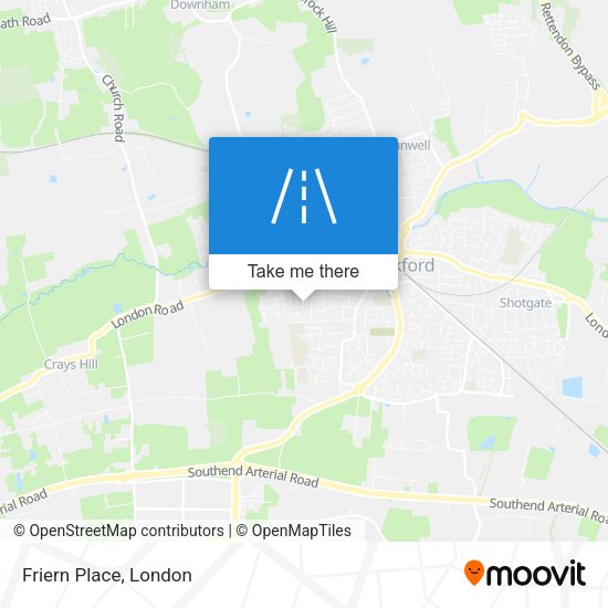 Friern Place map