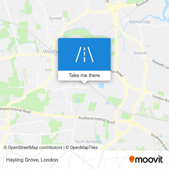 Hayling Grove map