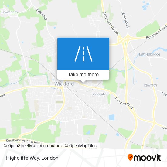 Highcliffe Way map