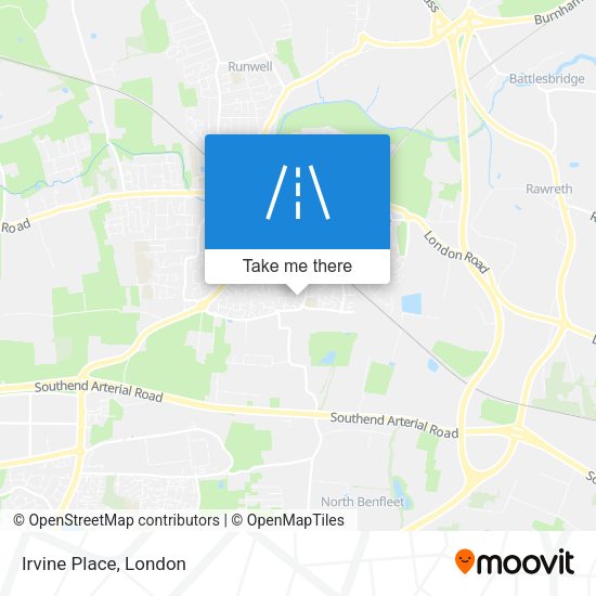 Irvine Place map