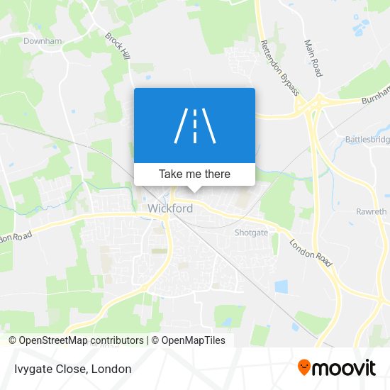 Ivygate Close map